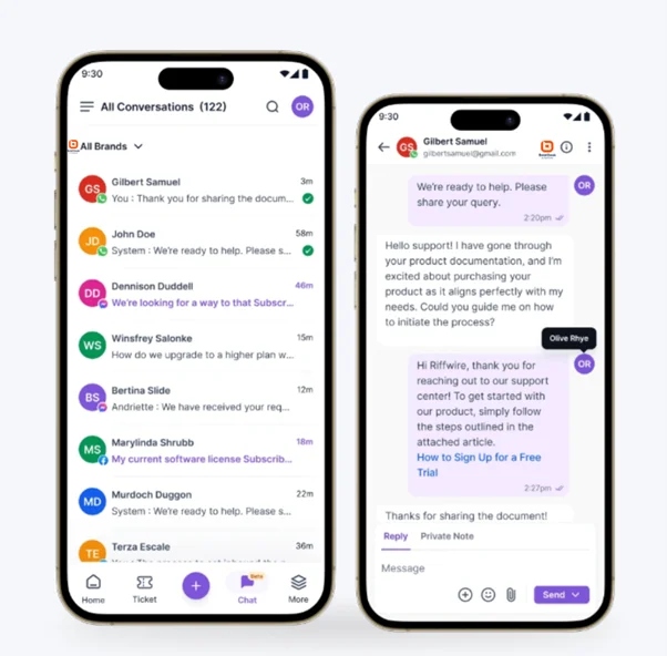 BoldDesk mobile support