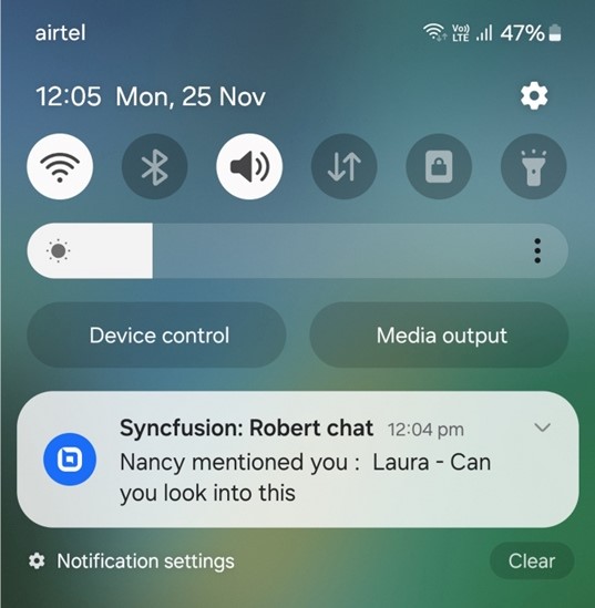 Live chat release: Push notifications for @ mentions